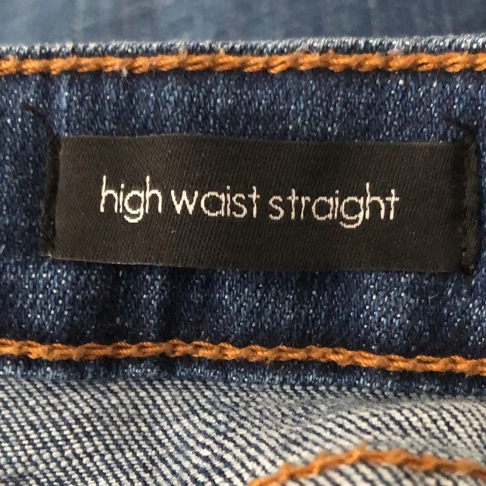 Ella Moss Blue High Waist Straight Jeans size 14 - Picture 8 of 10